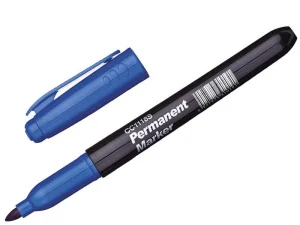 Маркер перманентный синий  1 12