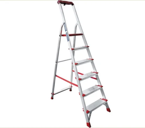 Стремянка 6 ступеней алюминиевая Новая Высота NV 3118 ступень 130мм органайзер 3118106  1