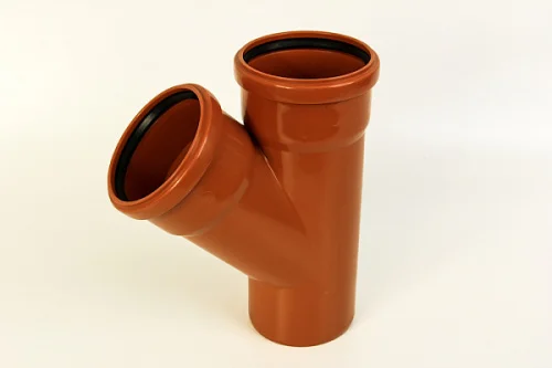 Тройник ПП 110х110х45гр наружный оранжевый  1 25