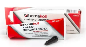 Клей Хомакол S401 с иглой холодная сварка 60 мл. *1/160 Клей Хомакол S401 с иглой холодная сварка 60 мл. *1/160