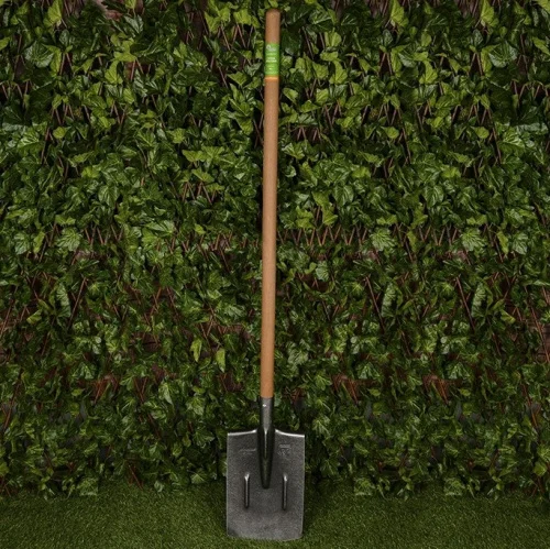 Лопата штыковая ЛКП рельс.сталь  Урожайная сотка  прямоугольная с ребр.жест S505-4