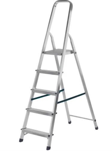 Стремянка 5 ступеней алюминиевая Новая Высота NV 1111 ступень 80мм Красноярск 1111105  1