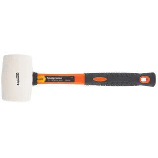 Киянка резиновая 450гр белая резина фибергласовая рукоятка Sparta 11129 Киянка резиновая 450гр белая резина фибергласовая рукоятка Sparta 11129