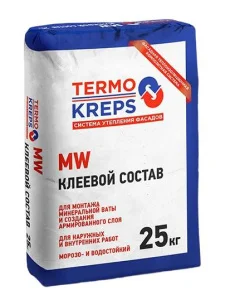 Клей для минеральной ваты TermoKreps MW 25кг Клей для минеральной ваты TermoKreps MW 25кг