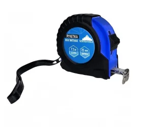 Рулетка 7,5м 25мм обрезиненный корпус, фиксатор VertexTools