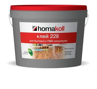 Клей Хомакол 228 для бытовых ПВХ покрытий, морозостойкий - 10л 14кг
