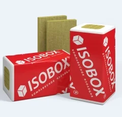 Теплоизоляция ИЗОБОКС ВЕНТ (80 кг м3) 1200х600х100   4 пл 1 уп 0,288м3, 2,88 м2, 1 п- 6,912 м3  0321