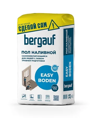 Пол наливной самонивелирующийся Easy Boden  25кг Bergauf 1уп=56шт Пол наливной самонивелирующийся Easy Boden  25кг Bergauf 1уп=56шт