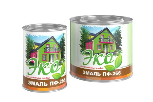 Эмаль ПФ-266 жёлто-коричневая 1,8кг ЭКО  1 6 378
