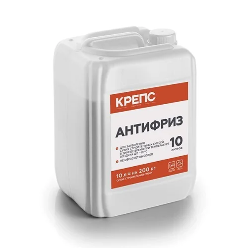 Противоморозная добавка КРЕПС  Антифриз строительный  10 л  1 50