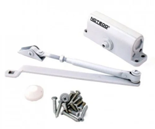 Доводчик дверной NOTEDO DC-060 WHITE до 80 кг белый  1 10