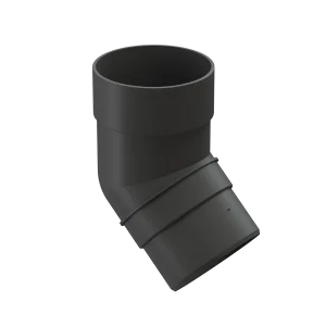 Колено 45° графит PVSА-1086 Döcke PREMIUM