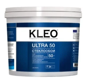 Клей для стеклообоев, стеклохолста готовый к применению KLEO ULTRA 50 10кг Клей для стеклообоев, стеклохолста готовый к применению KLEO ULTRA 50 10кг