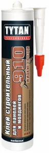 Клей строительный № 910 д панелей и молдингов Professional белый 440гр 16523 23264 (Tytan)  12 (+5)