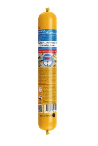Герметик полиуретановый Sikaflex-719 Universal PU черный 600мл (Sika)  20
