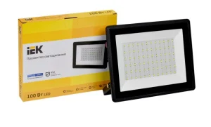 Прожектор светодиодный СДО 06-100 6500К IP65 черн. IEK LPDO601-100-65-K02