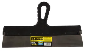 Шпатель фасадный 350мм пластиковая рукоятка нерж. сталь Stayer 1008-35 Шпатель фасадный 350мм пластиковая рукоятка нерж. сталь Stayer 1008-35