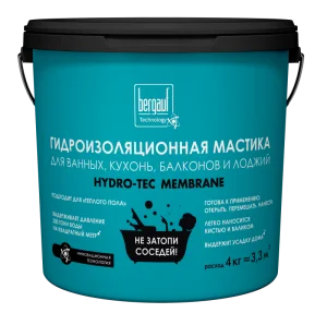 Мастика гидроизоляционная Bergauf Hydro-Tec Membrane 4кг Мастика гидроизоляционная Bergauf Hydro-Tec Membrane 4кг