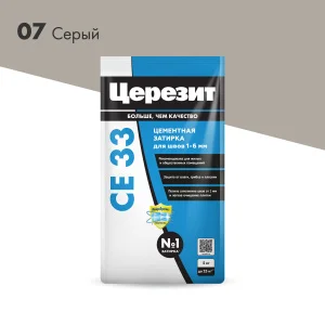 Затирка для швов Церезит СЕ 33 Серая 5кг Затирка для швов Церезит СЕ 33 Серая 5кг