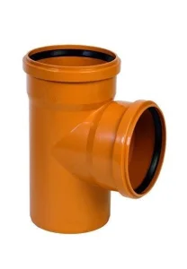 Тройник ПП 110х110х90 наружный оранжевый  1 30