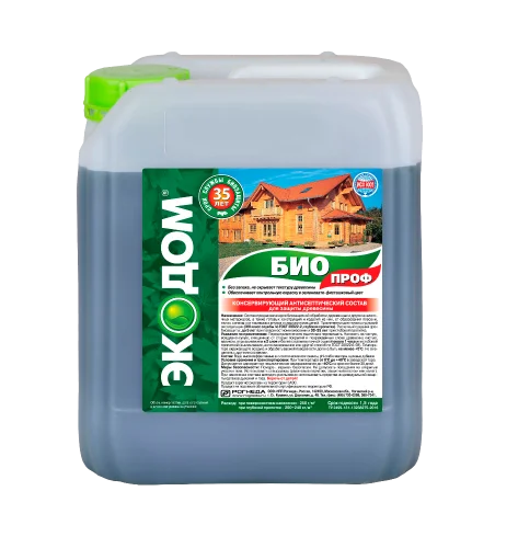 Деревозащитное средство БиоПРОФ ЭКОДОМ 10 кг Защита древесины  1 60