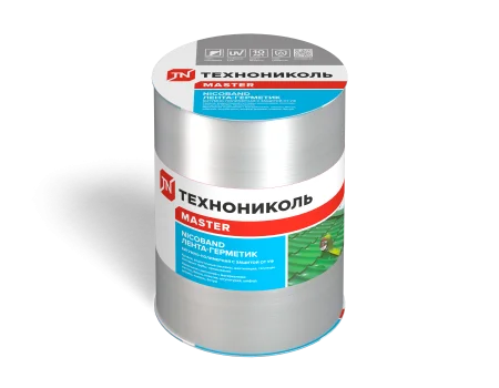 NICOBAND Самоклеящаяся герметизирующая лента, цвет серебристый, длина 3м., ширина 15 см. 343857