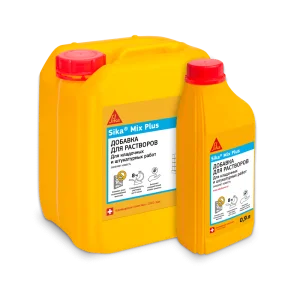 Добавка для строительных растворов пластификатор Sika Mix Plus 5л  1 4