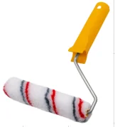 Мини-валик малярный с рукояткой Мультиколор  ось 6мм, D15мм, 100мм 06-1-611