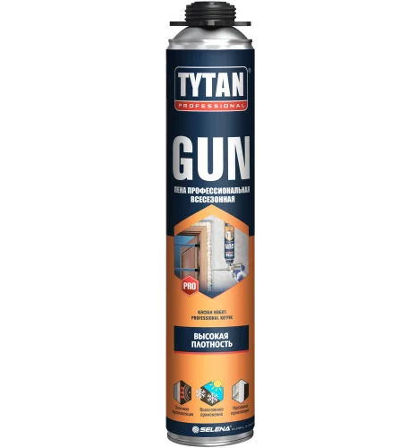 Пена монтажная GUN Professional всесезонная 750мл 65016 64118 (Tytan)  12 672