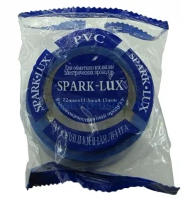 Изолента ХБ (большая) черная  20мм 10 м (Spark Lux)  1