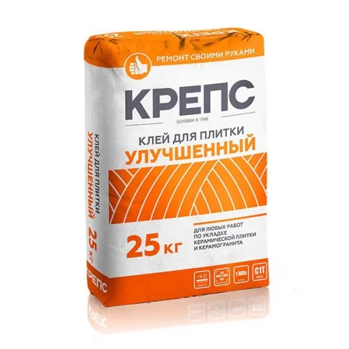 Клей для плитки Крепс Улучшенный 25кг  1 56 (C1Т)