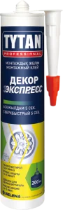 Клей монтажный декор экспресс Professional белый 310мл 16103 96269 (Tytan)  12 (+5)