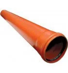 Труба 110х3000 (3,4мм) наружная оранжевая  1