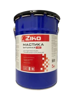 Мастика Битумная Гидроизоляционная МБГ ZIKO 5кг (ХозДвор) *48 Мастика Битумная Гидроизоляционная МБГ ZIKO 5кг (ХозДвор) *48