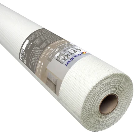 Сетка стеклотканевая для малярных работ Polinet 2ммх2мм 45 г кв.м 50 м (ПР)