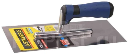 Гладилка терка нержавеющая 130х280мм двухкомпонентная рукоятка Stayer Expert 0805  1