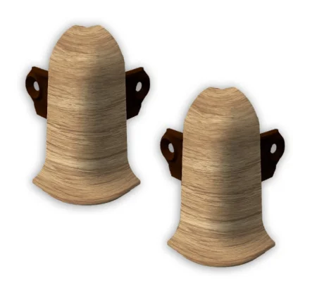 Угол наружный с крепежом 212 Дуб светлый 55мм Лексида