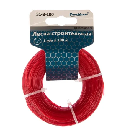 Леска строительная 100м D-1,0мм 51-8-100 РемоКолор  1 165