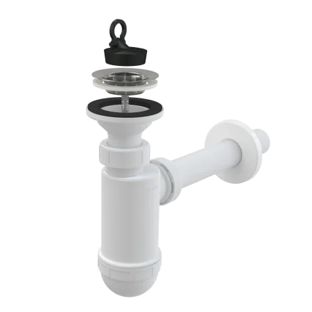 Сифон бутылочный 1 1 4 х32 A410 (AlcaPlast)  1