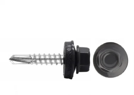 Саморез кровельный 4,8х29 сверло RAL 7004 серый 100шт