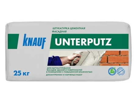 Штукатурка цементно-фасадная Унтерпутц 25 кг KNAUF 1уп=48шт (70320) Штукатурка цементно-фасадная Унтерпутц 25 кг KNAUF 1уп=48шт (70320)