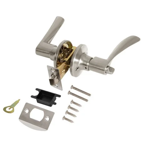 Ручка-защёлка Punto DK610 BL SN-BK фик. мат.никель 49535  1