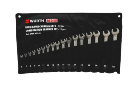 Набор ключей комбинированных матовый хром 17шт. Red Line(SW6-22) Wurth 575430141