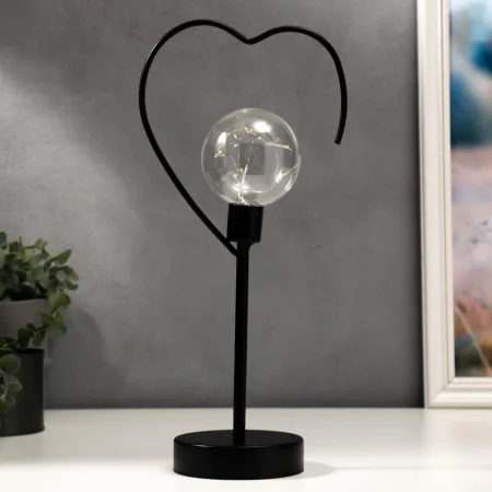 Светильник-ночник  Сердце  LED 3хААА 11х16,5х36,4см черный 5414046 (Risalux)  1
