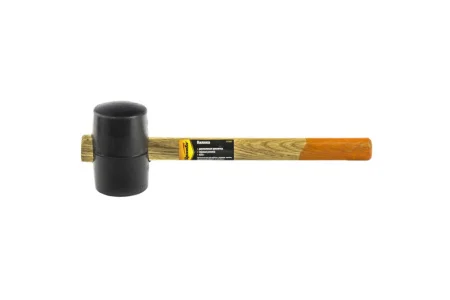 Киянка резиновая 450гр черная резина деревянная рукоятка Sparta 111505  1 12 36