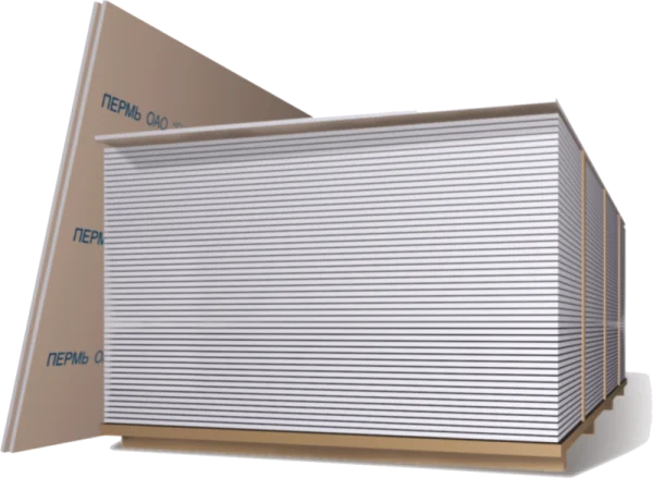 Гипсокартонный лист  12,5*1200*2500 Гипсополимер 1уп=46шт