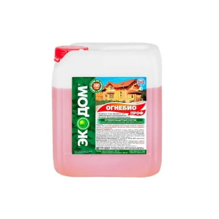 Огнебиозащитный состав ОгнеБиоПроф ЭКОДОМ 11 кг Защита древесины (малиново-красный) *1/60 Огнебиозащитный состав ОгнеБиоПроф ЭКОДОМ 11 кг Защита древесины (малиново-красный) *1/60