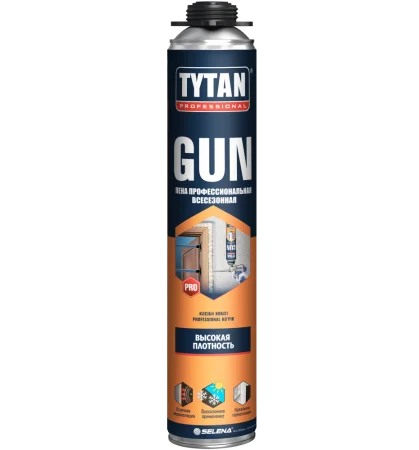 Пена монтажная GUN Professional всесезонная 750мл 65016 64118 (Tytan)  12 672