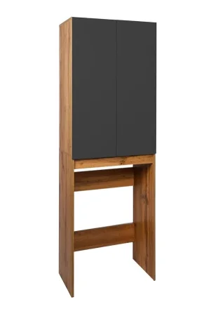 Шкаф над стир. машиной Бостон разборный 380х645х1900мм графит VBOS645G-SHSM (Viant)  1