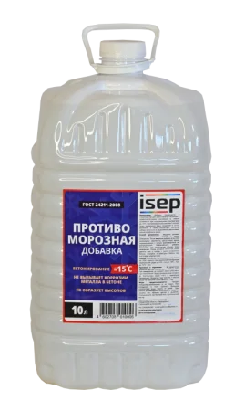 Противоморозная добавка ИСЕП-Колор 10л.    1пал=75шт. Противоморозная добавка ИСЕП-Колор 10л.    1пал=75шт.